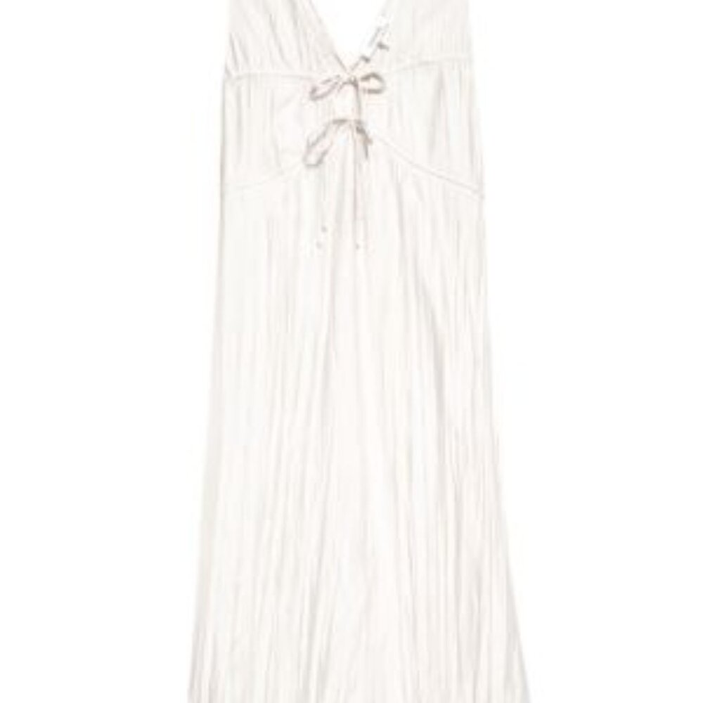 Frame | Cinched Crinkle Midi Dress - Picture 7 of 7